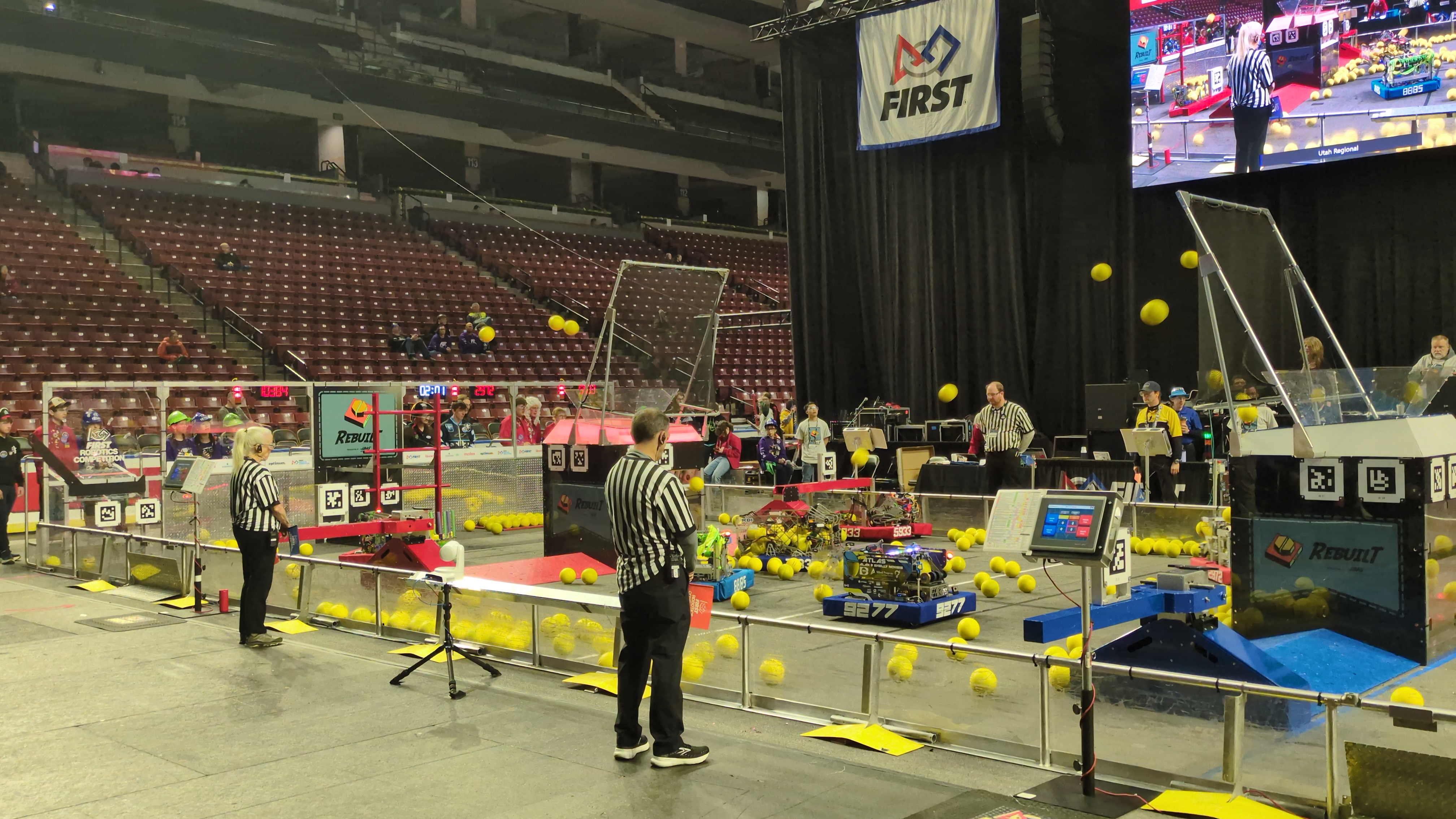 Team competing at an FRC event